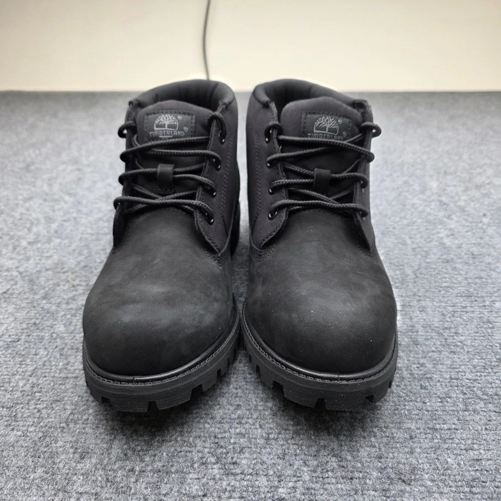 Timberland Heritage Mid Lace Chukka Boots Black Nubuck TB0A431H Men's Size 10‎